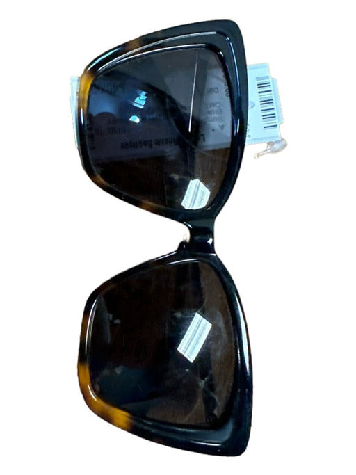 Diff Brown & Black Tortoise Shell Square Cat Eye Sunglasses Brown & Black