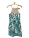 Lilly Pulitzer Size 2 Blue & White Cotton Lace Neck Textured Dress Blue & White / 2