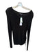 525 America Size S Black Cotton Blend Long Sleeve Ribbed Sweater Black / S