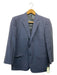 Valentino Navy Wool Striped 2 Button Men's Suit 54