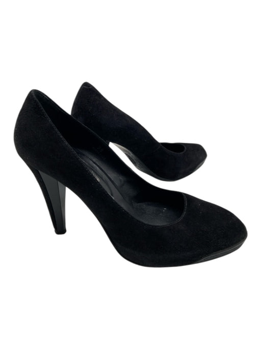 Tods Shoe Size 38 Black Suede Rubber Sole Almond Toe Pumps Black / 38