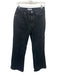 RE/DONE Size 27 Black Cotton Denim Button Fly High Rise Straight Leg Jeans Black / 27