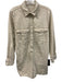 MNG by Mango Size S Cream White Cotton Denim Contrast Stitch Snap Button Romper Cream White / S