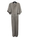 Sundays Size XS Taupe Cotton & Polyester V Neck Elastic Waist Jumpsuit Taupe / XS