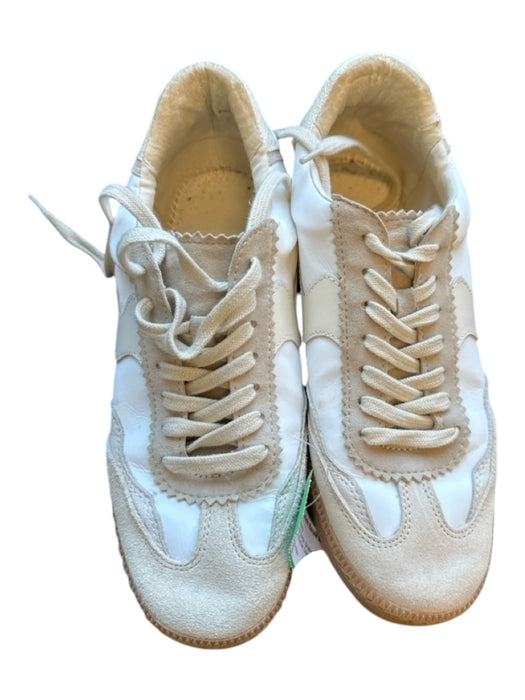 Dolce Vita Shoe Size 9 White & Beige Snakeskin Detail Side Detail Sneakers White & Beige / 9