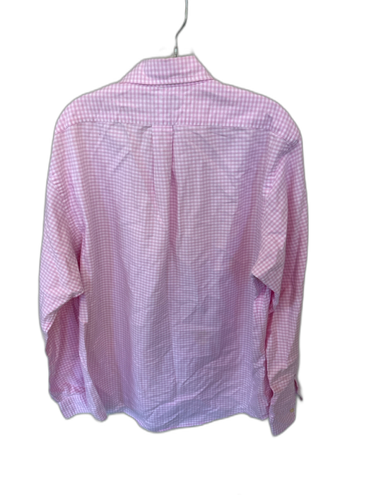 Ralph Lauren Size XL Pink & White Cotton Checkered Button Down Men's Shirt Pink & White / XL