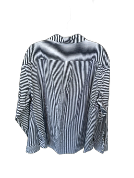 Vineyard vines Size XL Gray & White Cotton Striped Button Down Men's Shirt Gray & White / XL