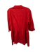 Tuckernuck Size M Red Cotton Long Sleeve Button Down Dress Red / M