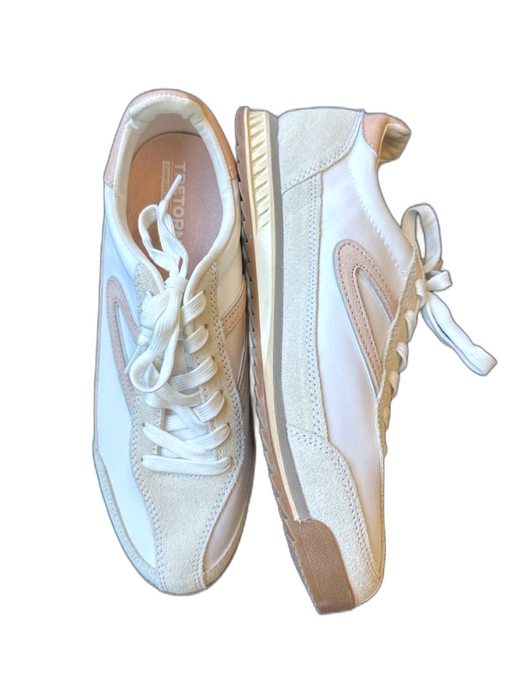 Tretorn Shoe Size 8.5 White & blush Canvas & Suede Lace Up Athletic Sneakers White & blush / 8.5