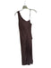 Adrianna Papell Size 8 Brown Polyester Blend One Shoulder Draped Front Gown Brown / 8