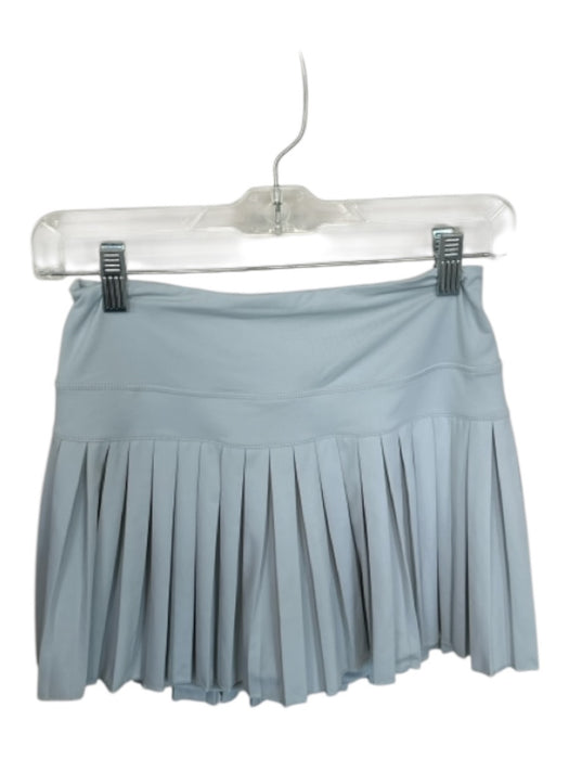 Goldhinge Size S Slate Blue Polyester Waist Band Pleated Athletic Skort Slate Blue / S