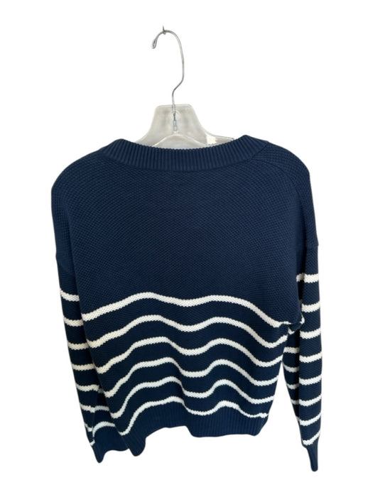 Southern Tide Size S Navy & white Cotton Knit Striped Long Sleeve Sweater Navy & white / S