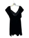 Pomander Place Size XL Black Polyester Asymmetric One Shoulder Velvet Dress Black / XL