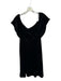 Pomander Place Size XL Black Polyester Asymmetric One Shoulder Velvet Dress Black / XL