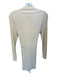 Privacy Please Size L Cream Cotton Blend Mock Neck Long Sleeve Ribbed Dress Cream / L