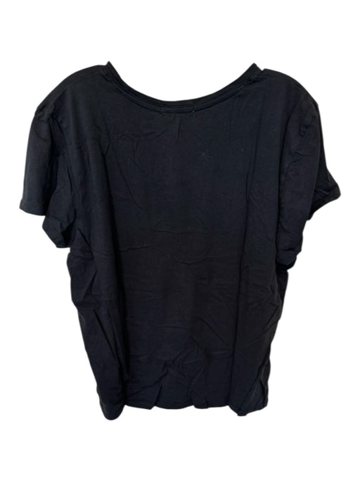 47 Size XL Black & White Cotton Short Sleeve UGA Athleisure Top Black & White / XL