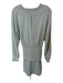 Tibi Size 8 Sage green Polyester Blend Long Sleeve Front Tie Dress Sage green / 8