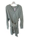 Tibi Size 8 Sage green Polyester Blend Long Sleeve Front Tie Dress Sage green / 8