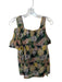 Dries Van Noten Size 42 Green & Peach Cotton Short Sleeve Botanical Top Green & Peach / 42