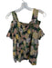 Dries Van Noten Size 42 Green & Peach Cotton Short Sleeve Botanical Top Green & Peach / 42