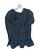 Anthropologie Size L Black Cotton Eyelit Fabric Mini Tassel hood Dress Black / L