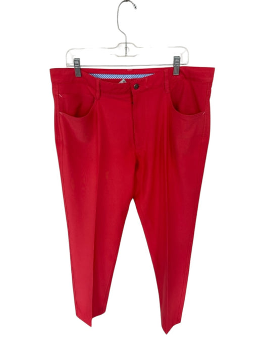 FJ Size 38/32 Salmon Polyester Blend Pockets Straight Leg Men's Pants Salmon / 38/32