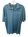 Peter Millar Size XL Teal & Black Polyester Blend Houndstooth Athletic Polo Teal & Black / XL