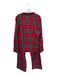 Petite Plume Size XL Red, Green & White Cotton Tartan Button Up & Collar Pajamas Red, Green & White / XL