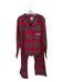Petite Plume Size XL Red, Green & White Cotton Tartan Button Up & Collar Pajamas Red, Green & White / XL