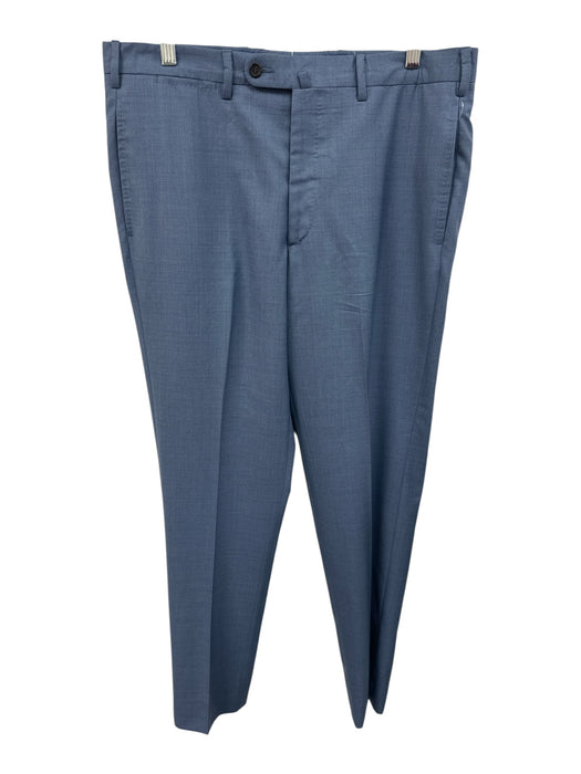 Sid Mashburn Size 34 Blue Wool Solid Zip Fly Men's Pants Blue / 34