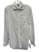 Sid Mashburn Size M White Cotton Textured Button Up Men's Long Sleeve Shirt White / M