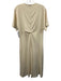 Tuckernuck Size Medium Cream White Cotton Blend Short Sleeve Split Neck Dress Cream White / Medium