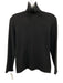 Ralph Lauren Size Medium Black Cashmere Long Sleeve Pleated V Neck Knit Sweater Black / Medium
