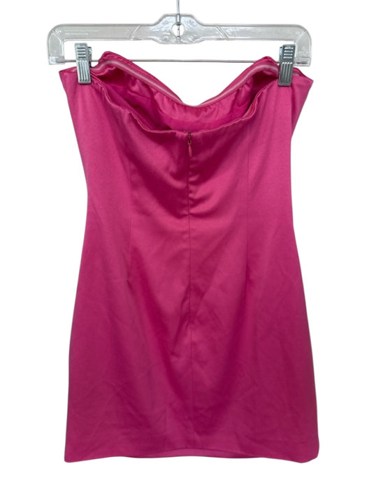 Elliatt Size S Hot pink Polyester Blend Boning Strapless Mini Pencil Skirt Dress Hot pink / S