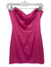 Elliatt Size S Hot pink Polyester Blend Boning Strapless Mini Pencil Skirt Dress Hot pink / S