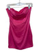 Elliatt Size S Hot pink Polyester Blend Boning Strapless Mini Pencil Skirt Dress Hot pink / S