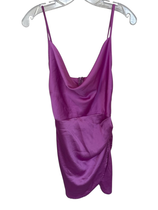Superdown Size S Purple Polyester Spaghetti Strap Cowl Neck Mini Dress Purple / S