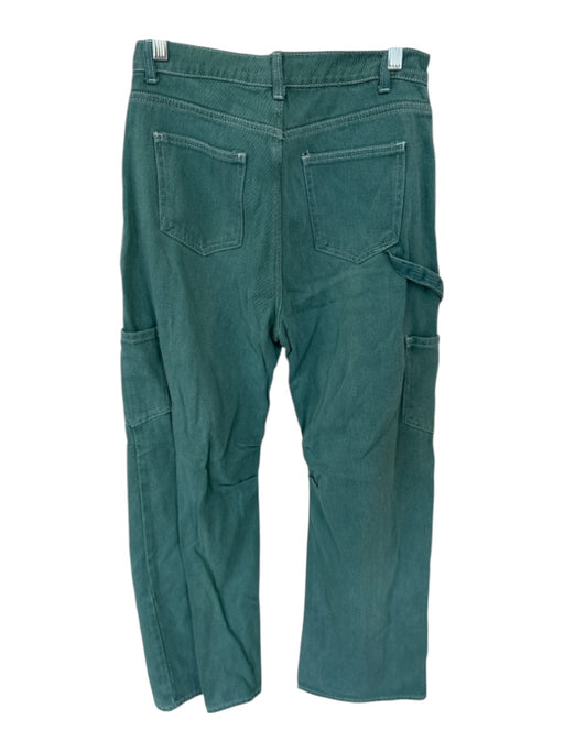 Lioness Size S Ocean Green Cotton Cargo Pocket Wide Leg High Waist Pants Ocean Green / S