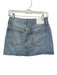 Denim Forum Size 28 Light Wash Cotton Front & Back Pockets Zip Fly Denim Skirt Light Wash / 28