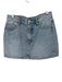 Denim Forum Size 28 Light Wash Cotton Front & Back Pockets Zip Fly Denim Skirt Light Wash / 28