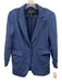Banana Republic Size 10 Blue & Black Linen & Cotton Long Sleeve Blazer Short Set Blue & Black / 10