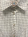Bell by Alicia Bell Size 10 White & Animal Cotton Long Sleeve Checked Top White & Animal / 10