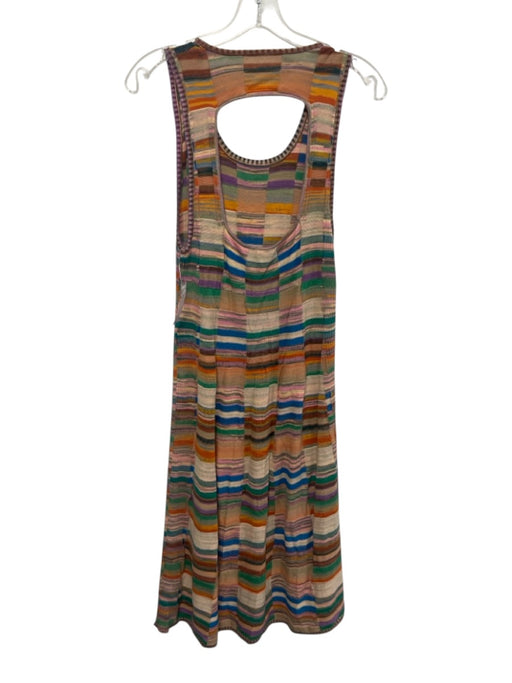 Daily Practice Size M Orange & Multi Cotton & Viscose Sleeveless Knit Dress Orange & Multi / M