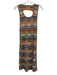 Daily Practice Size M Orange & Multi Cotton & Viscose Sleeveless Knit Dress Orange & Multi / M