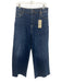 Boden Size 8 Medium Wash Cotton Wide Leg Zip Fly High Rise Frayed Hem Jeans Medium Wash / 8