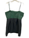 Hutch Size 12 Green & Black Polyester Bow detail Pleats Knee Length Dress Green & Black / 12
