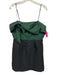 Hutch Size 12 Green & Black Polyester Bow detail Pleats Knee Length Dress Green & Black / 12