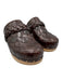 Loeffler Randall Shoe Size 7.5 Brown & Beige Wood & Leather Quilted Mules Brown & Beige / 7.5