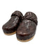 Loeffler Randall Shoe Size 7.5 Brown & Beige Wood & Leather Quilted Mules Brown & Beige / 7.5