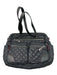 MZ Wallace Black Nylon Blend Crossbody Strap Quilted Zip Close Wristlet Incl Bag Black / M
